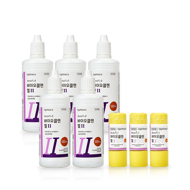 바이오클렌 엘원 3개 + 엘투 5개